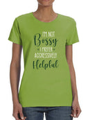 Aggressively Helpful! T-shirt -SmartPrintsInk Designs