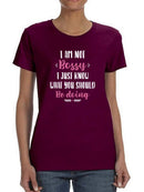 I Am Not Bossy T-shirt -SmartPrintsInk Designs