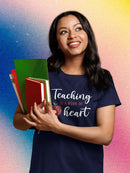 Teaching Is A Work Of Heart T-shirt -SmartPrintsInk Designs