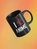 I Love Anime Japanese Kanji Mug -SmartPrintsInk Designs