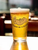 Purr Me A Glass Pint Glass -SmartPrintsInk Designs