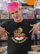 Send Noods. Cat In Bowl T-shirt -SmartPrintsInk Designs