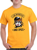I Like Motorcycles And Dogs T-shirt -SmartPrintsInk Designs