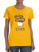 It's Coffee Time T-shirt -SmartPrintsInk Designs