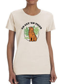 Go Get 'Em Tiger T-shirt -SmartPrintsInk Designs