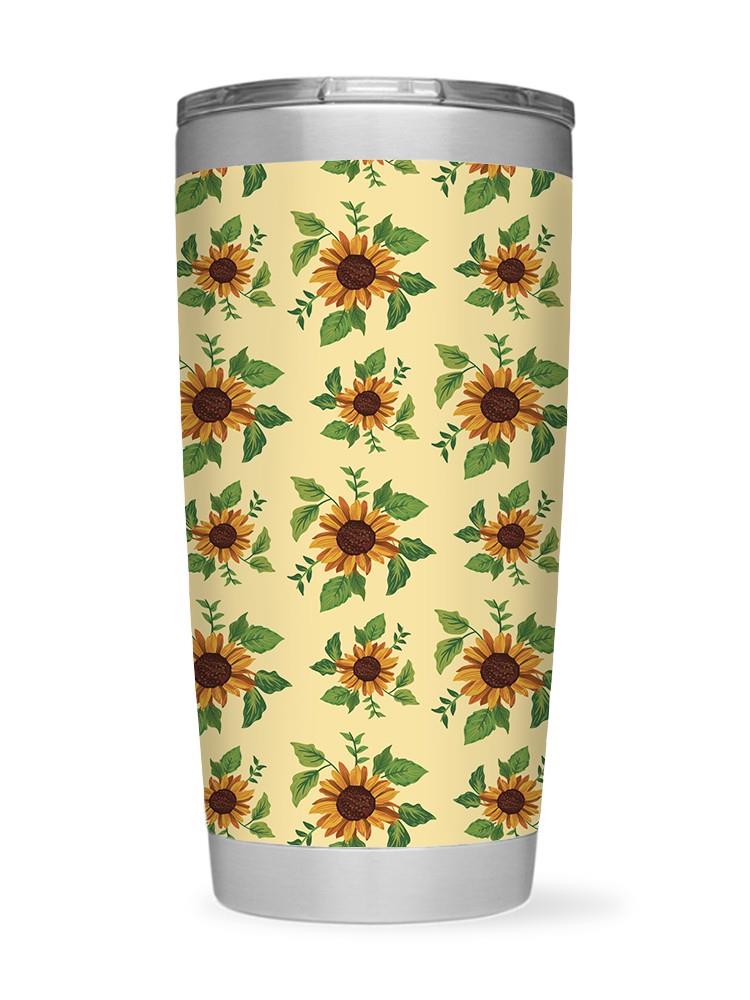 Sunflowers Pattern Tumbler -SmartPrintsInk Designs
