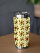 Sunflowers Pattern Tumbler -SmartPrintsInk Designs