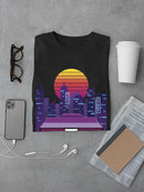 Vintage Car On Neo City T-shirt -SmartPrintsInk Designs
