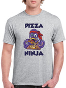 Pizza Ninja Octopus T-shirt -SmartPrintsInk Designs