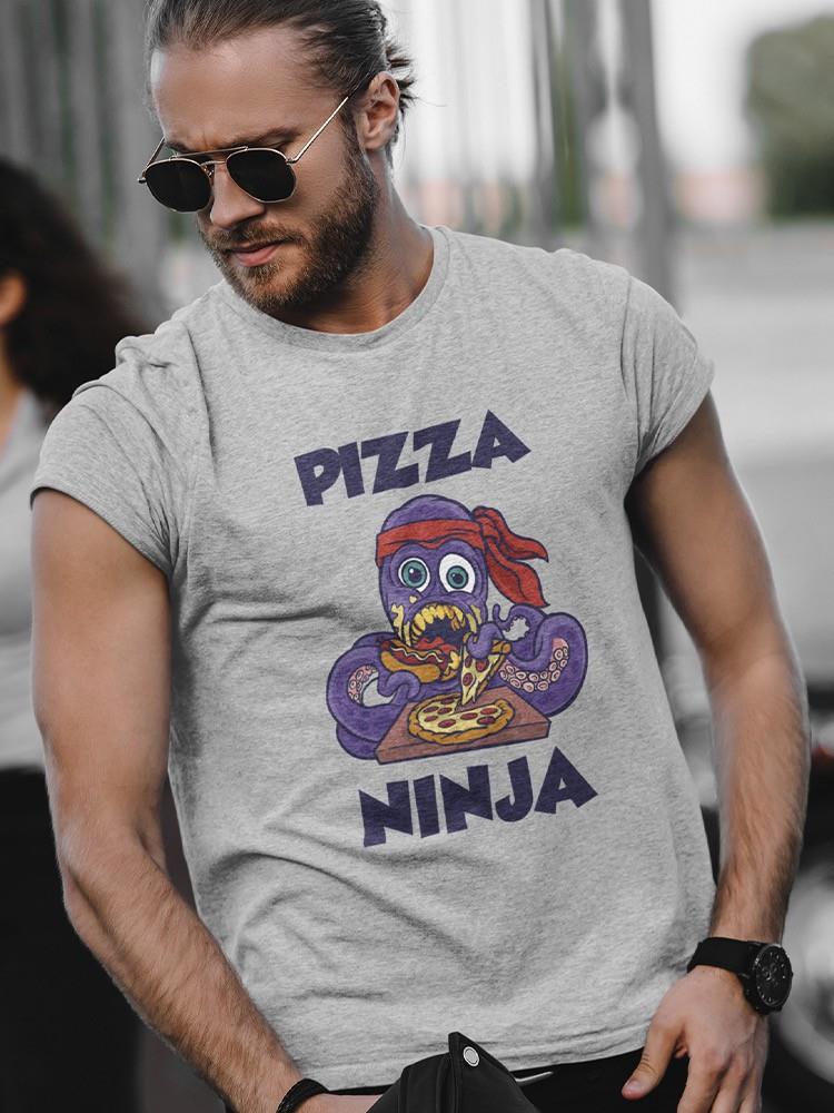 Pizza Ninja Octopus T-shirt -SmartPrintsInk Designs