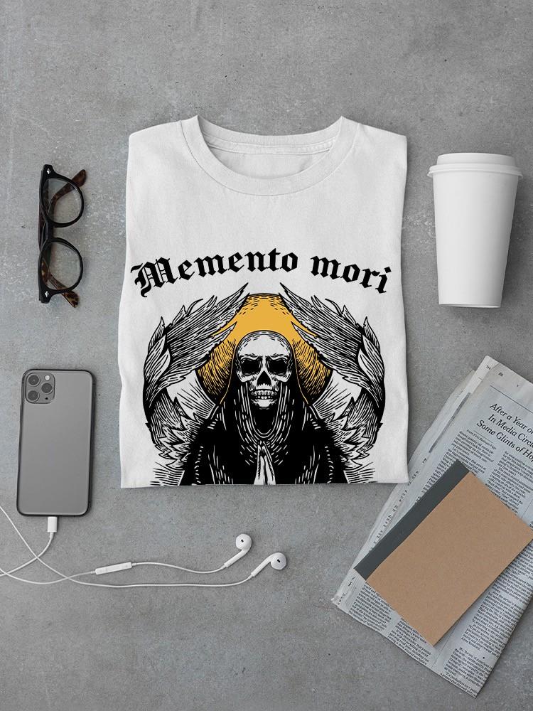 Memento Mori Illustration T-shirt -SmartPrintsInk Designs