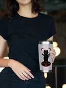 Black Kitten W Magic Circle Tumbler -SmartPrintsInk Designs