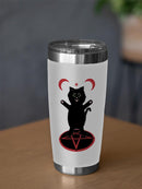 Black Kitten W Magic Circle Tumbler -SmartPrintsInk Designs