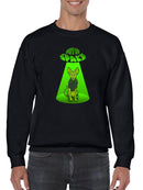 Out Of Space Sphynx Feline Sweatshirt -SmartPrintsInk Designs