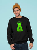 Out Of Space Sphynx Feline Sweatshirt -SmartPrintsInk Designs