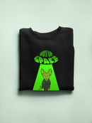 Out Of Space Sphynx Feline Sweatshirt -SmartPrintsInk Designs
