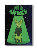 Out Of Space Sphynx Feline Wall Art -SmartPrintsInk Designs
