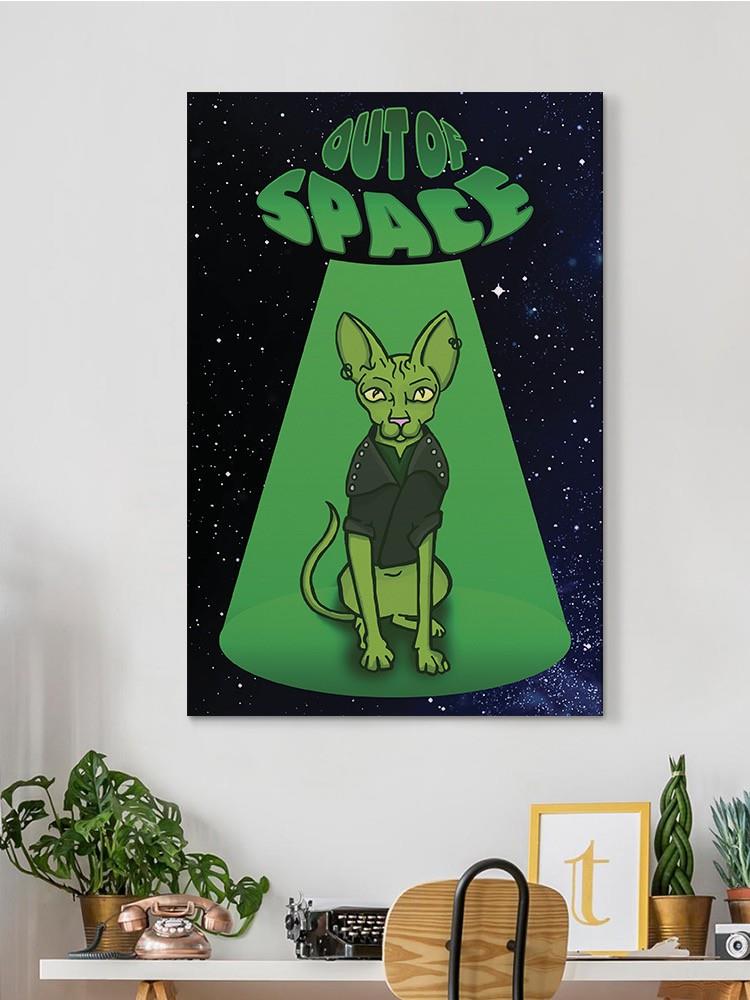 Out Of Space Sphynx Feline Wall Art -SmartPrintsInk Designs