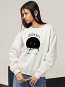 Black Kitten. Garden Boss Sweatshirt -SmartPrintsInk Designs