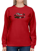Viva Mexico! Quote Hoodie or Sweatshirt -SmartPrintsInk Designs