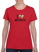 I Love Mexico, Burrito Shaped T-shirt -SmartPrintsInk Designs