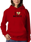 I Love Mexico, Burrito Hoodie or Sweatshirt -SmartPrintsInk Designs