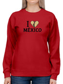 I Love Mexico, Burrito Hoodie or Sweatshirt -SmartPrintsInk Designs