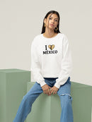 I Love Mexico, Burrito Hoodie or Sweatshirt -SmartPrintsInk Designs