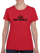 Call Me Bad Influencia Shaped T-shirt -SmartPrintsInk Designs