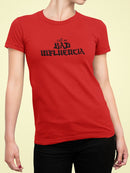 Call Me Bad Influencia Shaped T-shirt -SmartPrintsInk Designs