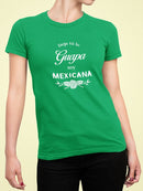 Not Only Pretty, Mexican Shaped T-shirt -SmartPrintsInk Designs