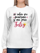 I'm Wearing A Smile Sweatshirt -SmartPrintsInk Designs