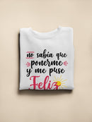 I'm Wearing A Smile Sweatshirt -SmartPrintsInk Designs