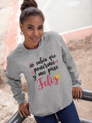 I'm Wearing A Smile Sweatshirt -SmartPrintsInk Designs