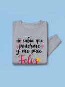 I'm Wearing A Smile Sweatshirt -SmartPrintsInk Designs