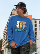 Triple Kiss. Sweatshirt -SmartPrintsInk Designs