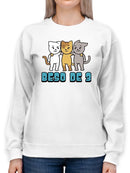 Triple Kiss. Sweatshirt -SmartPrintsInk Designs