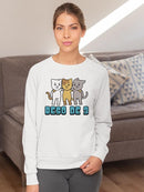 Triple Kiss. Sweatshirt -SmartPrintsInk Designs