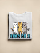 Triple Kiss. Sweatshirt -SmartPrintsInk Designs