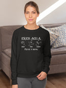 You're Water. Flow And Heal Sweatshirt -SmartPrintsInk Designs
