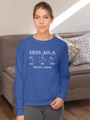 You're Water. Flow And Heal Sweatshirt -SmartPrintsInk Designs