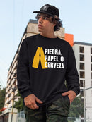 Rock. Paper. Beer! Sweatshirt -SmartPrintsInk Designs