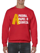 Rock. Paper. Beer! Sweatshirt -SmartPrintsInk Designs