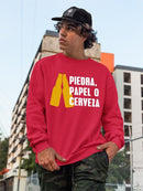 Rock. Paper. Beer! Sweatshirt -SmartPrintsInk Designs