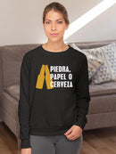 Rock. Paper. Beer! Sweatshirt -SmartPrintsInk Designs