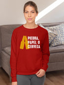 Rock. Paper. Beer! Sweatshirt -SmartPrintsInk Designs