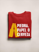 Rock. Paper. Beer! Sweatshirt -SmartPrintsInk Designs