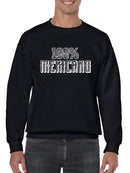 Hundred Percent Mexican Sweatshirt -SmartPrintsInk Designs