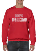 Hundred Percent Mexican Sweatshirt -SmartPrintsInk Designs