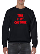 This Is My Costume Spooky Style Sweatshirt -SmartPrintsInk Designs